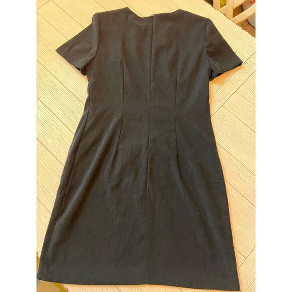 Jessica Howard sz 12 black rayon spandex sheath knee length dress. - Picture 7 of 7